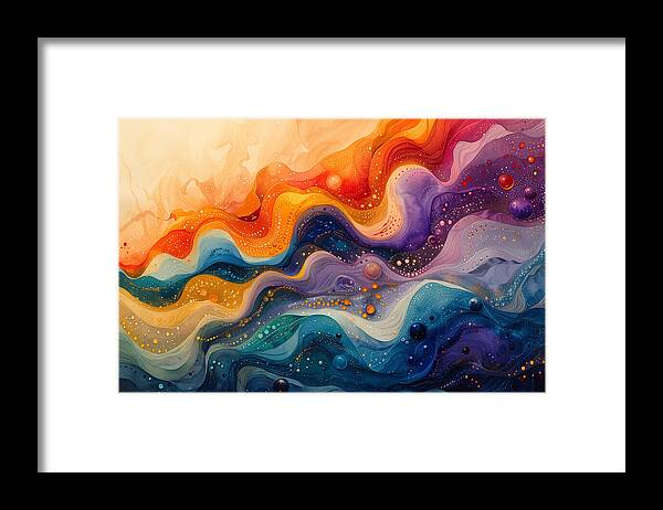 Radiant Ripples - Framed Print