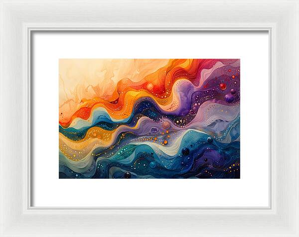 Radiant Ripples - Framed Print