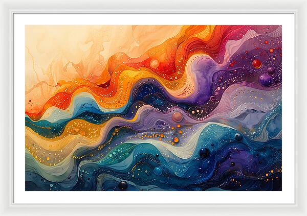 Radiant Ripples - Framed Print