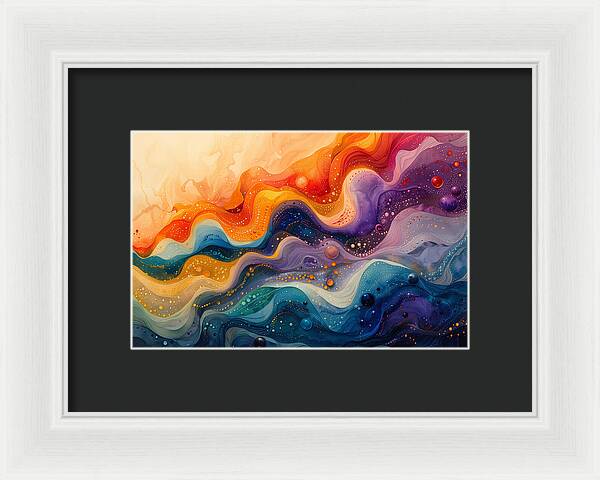 Radiant Ripples - Framed Print