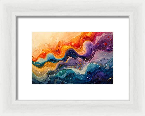 Radiant Ripples - Framed Print