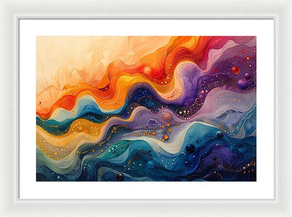 Radiant Ripples - Framed Print