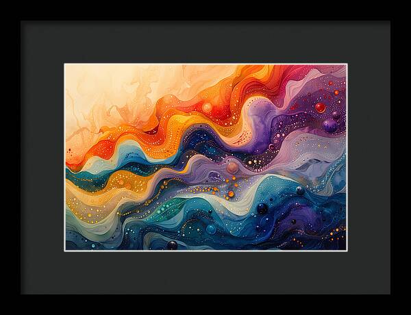 Radiant Ripples - Framed Print