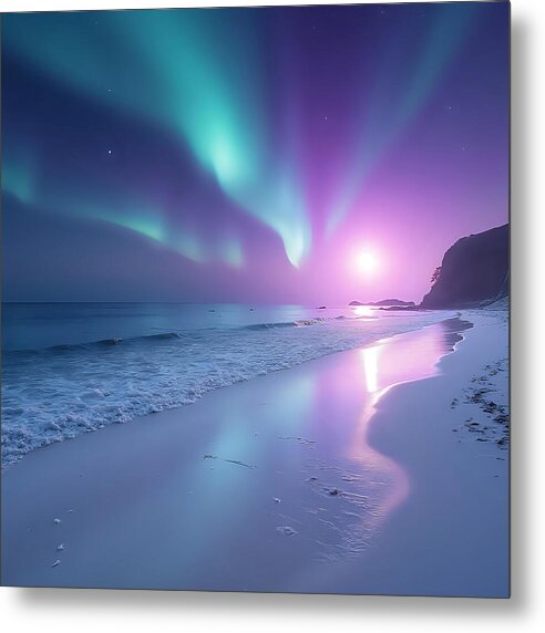 Radiant Shore - Metal Print