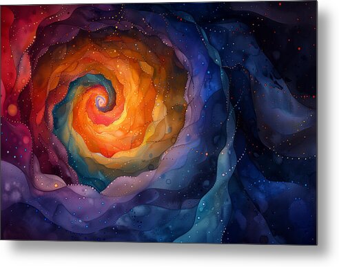 Rainbow Abyss - Metal Print