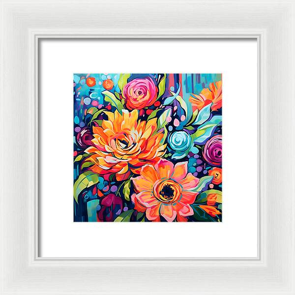 Rainbow Bouquet - Framed Print