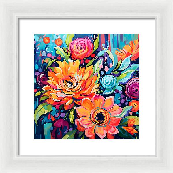 Rainbow Bouquet - Framed Print