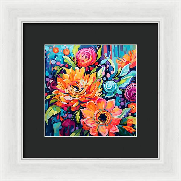Rainbow Bouquet - Framed Print