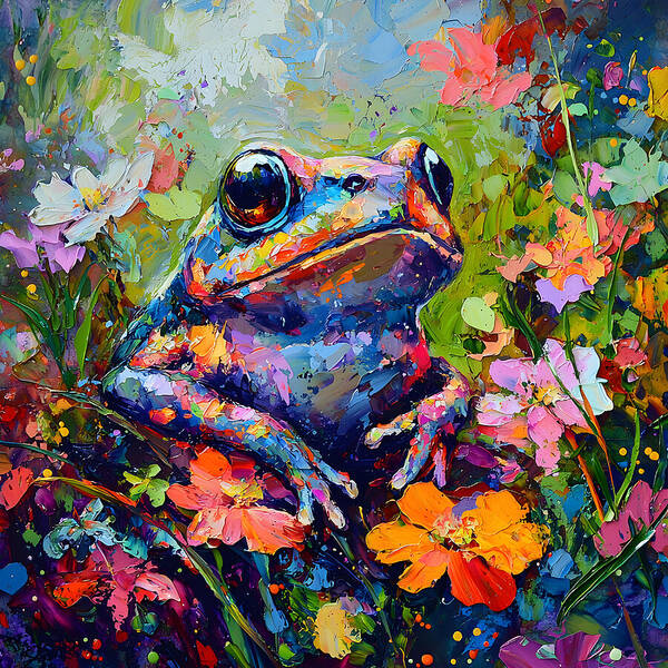 Rainbow Hopper - Art Print