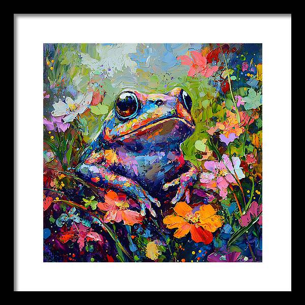 Rainbow Hopper - Framed Print
