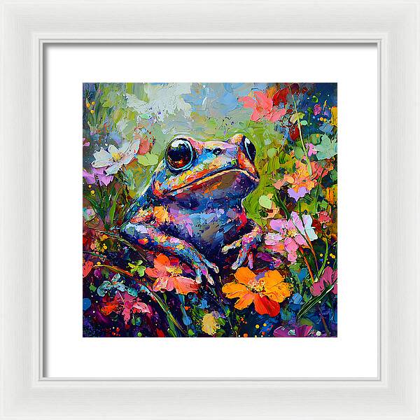 Rainbow Hopper - Framed Print