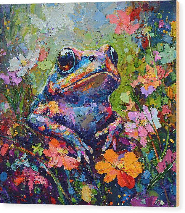 Rainbow Hopper - Wood Print