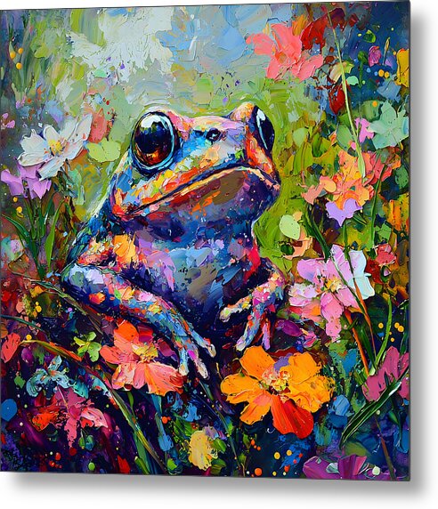 Rainbow Hopper - Metal Print