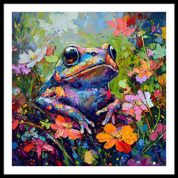 Rainbow Hopper - Framed Print