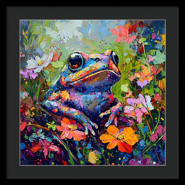 Rainbow Hopper - Framed Print