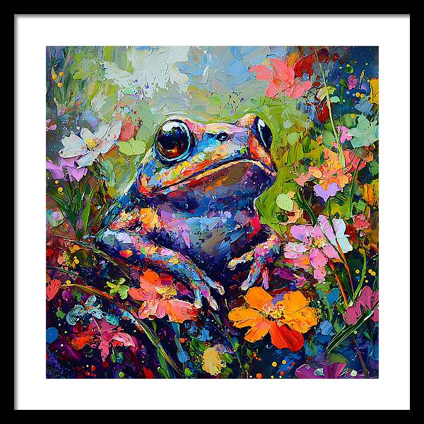 Rainbow Hopper - Framed Print