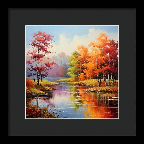 Rainbow Meadow - Framed Print