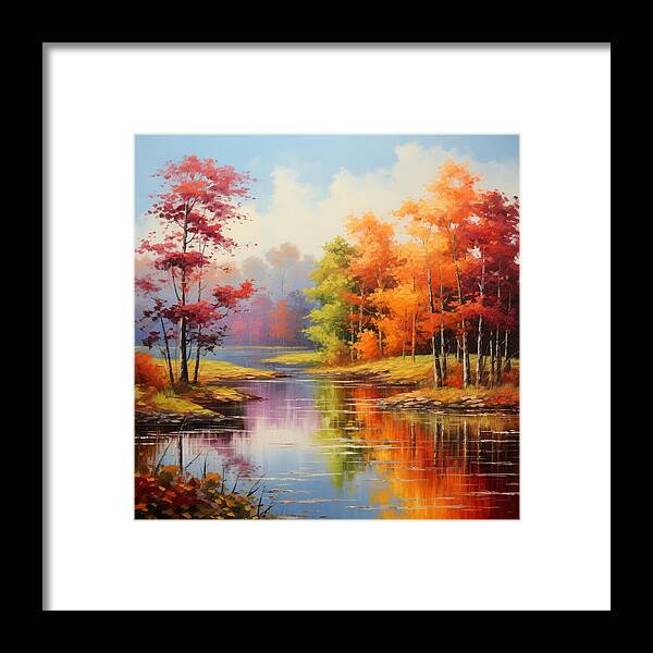 Rainbow Meadow - Framed Print