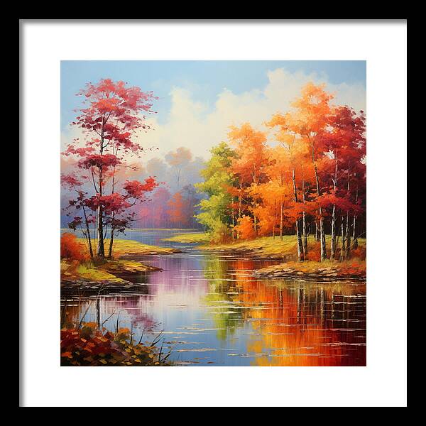 Rainbow Meadow - Framed Print