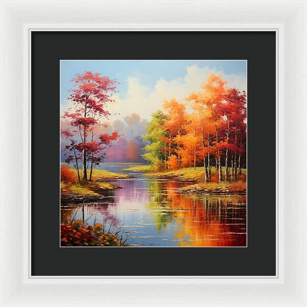 Rainbow Meadow - Framed Print