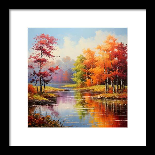 Rainbow Meadow - Framed Print
