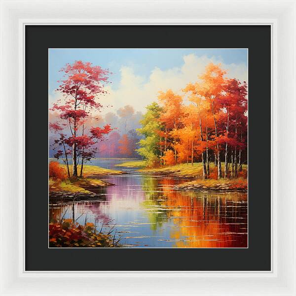 Rainbow Meadow - Framed Print