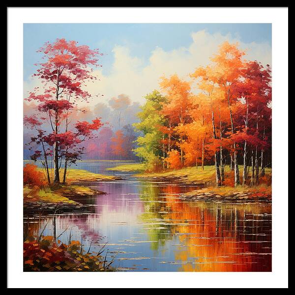 Rainbow Meadow - Framed Print