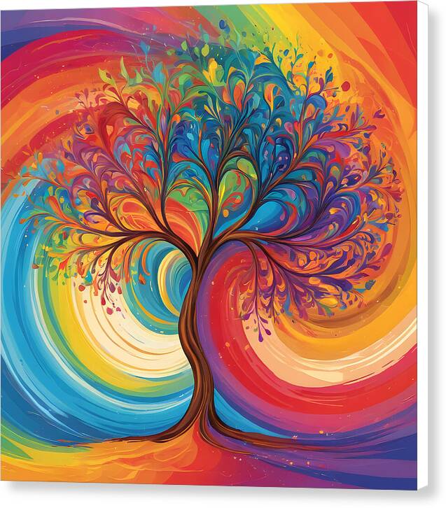 Rainbow Roots - Canvas Print