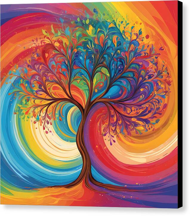 Rainbow Roots - Canvas Print
