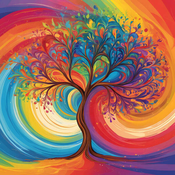 Rainbow Roots - Art Print