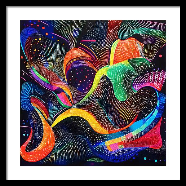 Rhythm of the Spectrum - Framed Print