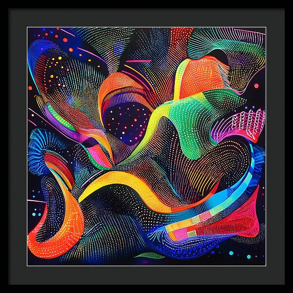 Rhythm of the Spectrum - Framed Print
