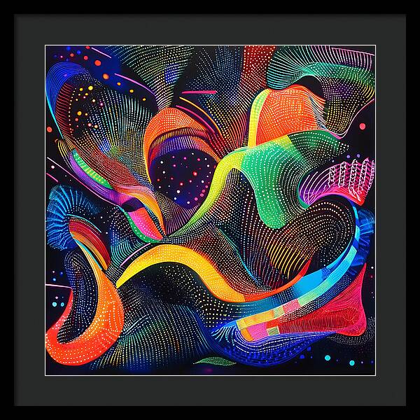 Rhythm of the Spectrum - Framed Print