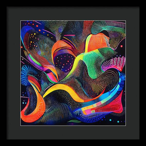 Rhythm of the Spectrum - Framed Print