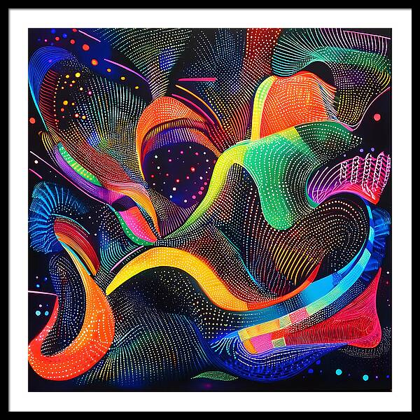Rhythm of the Spectrum - Framed Print