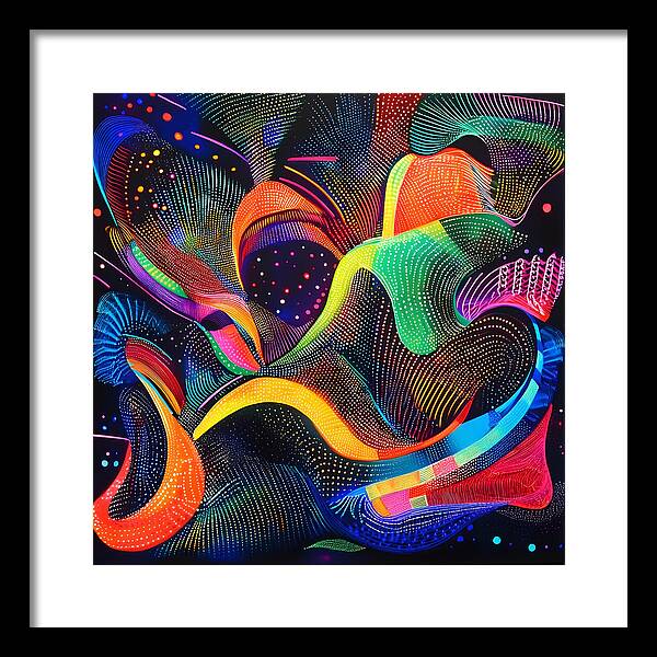 Rhythm of the Spectrum - Framed Print