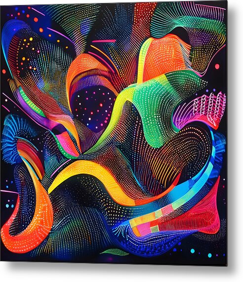 Rhythm of the Spectrum - Metal Print