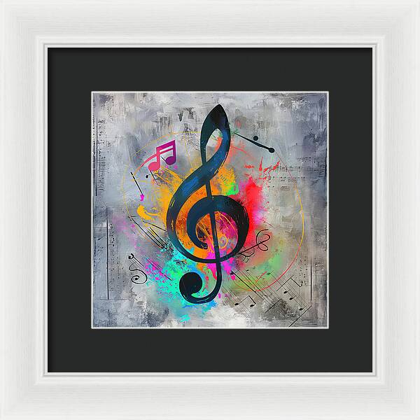 Rhythmic Vibrancy - Framed Print
