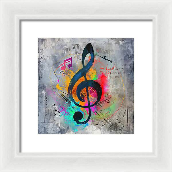 Rhythmic Vibrancy - Framed Print