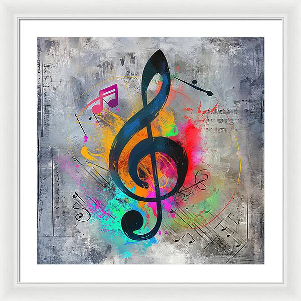 Rhythmic Vibrancy - Framed Print