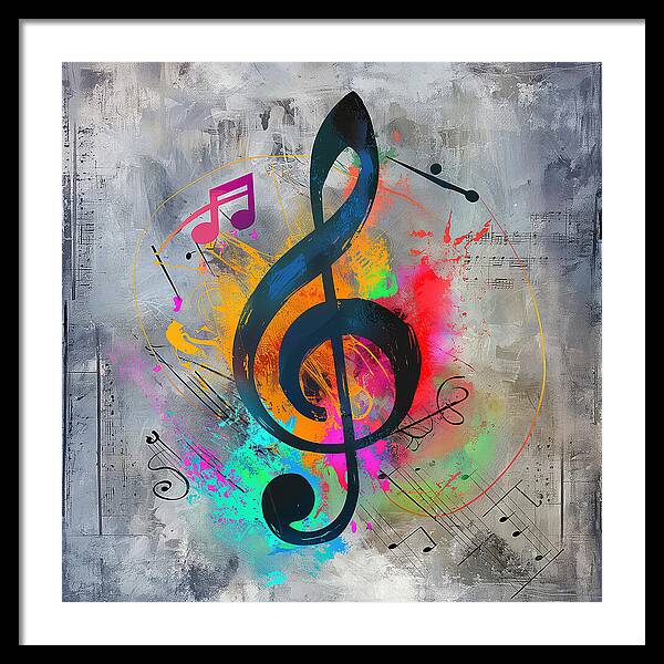 Rhythmic Vibrancy - Framed Print