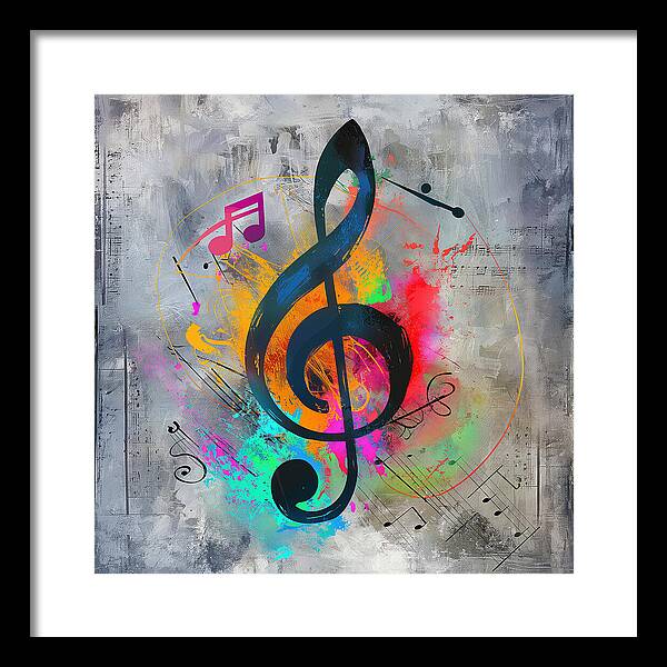 Rhythmic Vibrancy - Framed Print