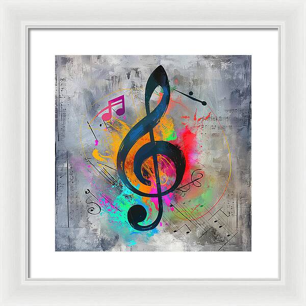 Rhythmic Vibrancy - Framed Print