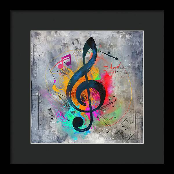 Rhythmic Vibrancy - Framed Print