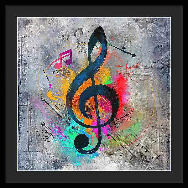 Rhythmic Vibrancy - Framed Print