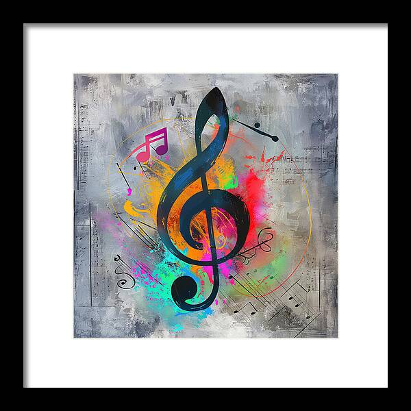 Rhythmic Vibrancy - Framed Print
