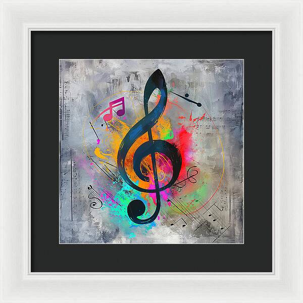 Rhythmic Vibrancy - Framed Print