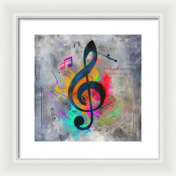 Rhythmic Vibrancy - Framed Print