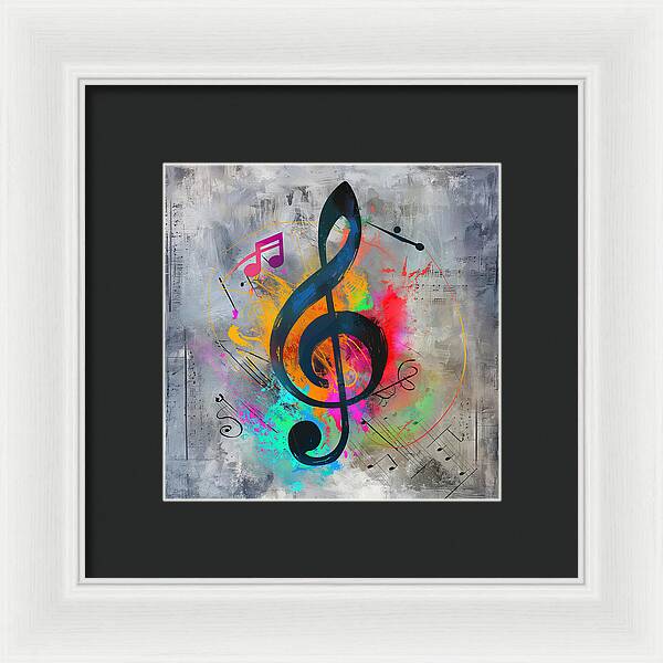 Rhythmic Vibrancy - Framed Print