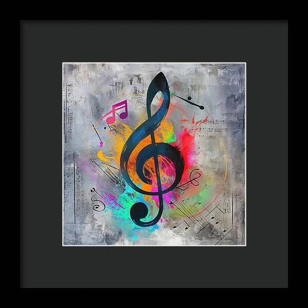 Rhythmic Vibrancy - Framed Print